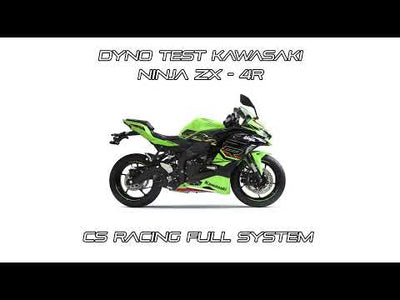 2023-on Kawasaki Ninja ZX-4R / RR CS Racing Full Exhaust | Muffler + dB Killer (+2.7hp)
