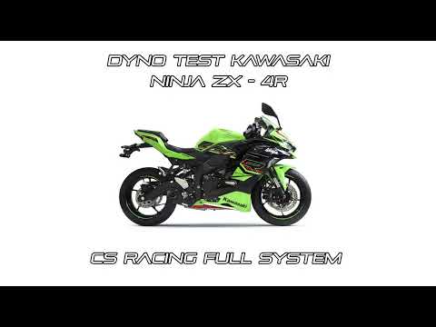 2023-on Kawasaki Ninja ZX-4R / RR CS Racing Full Exhaust | Muffler + dB Killer (+2.7hp)
