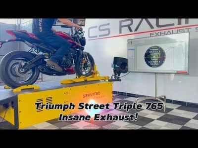 2017-on Triumph Street Triple 765 R / RS / RX / S Full Exhaust dB Killer CS Racing