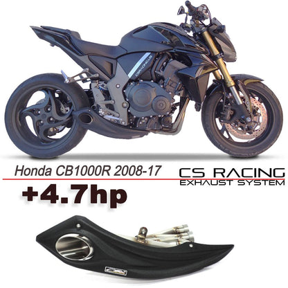 2008-17 Honda CB1000R CS Racing Slip-on Exhaust | Muffler + dB Killer (+4.3hp) - CS Racing Exhaust