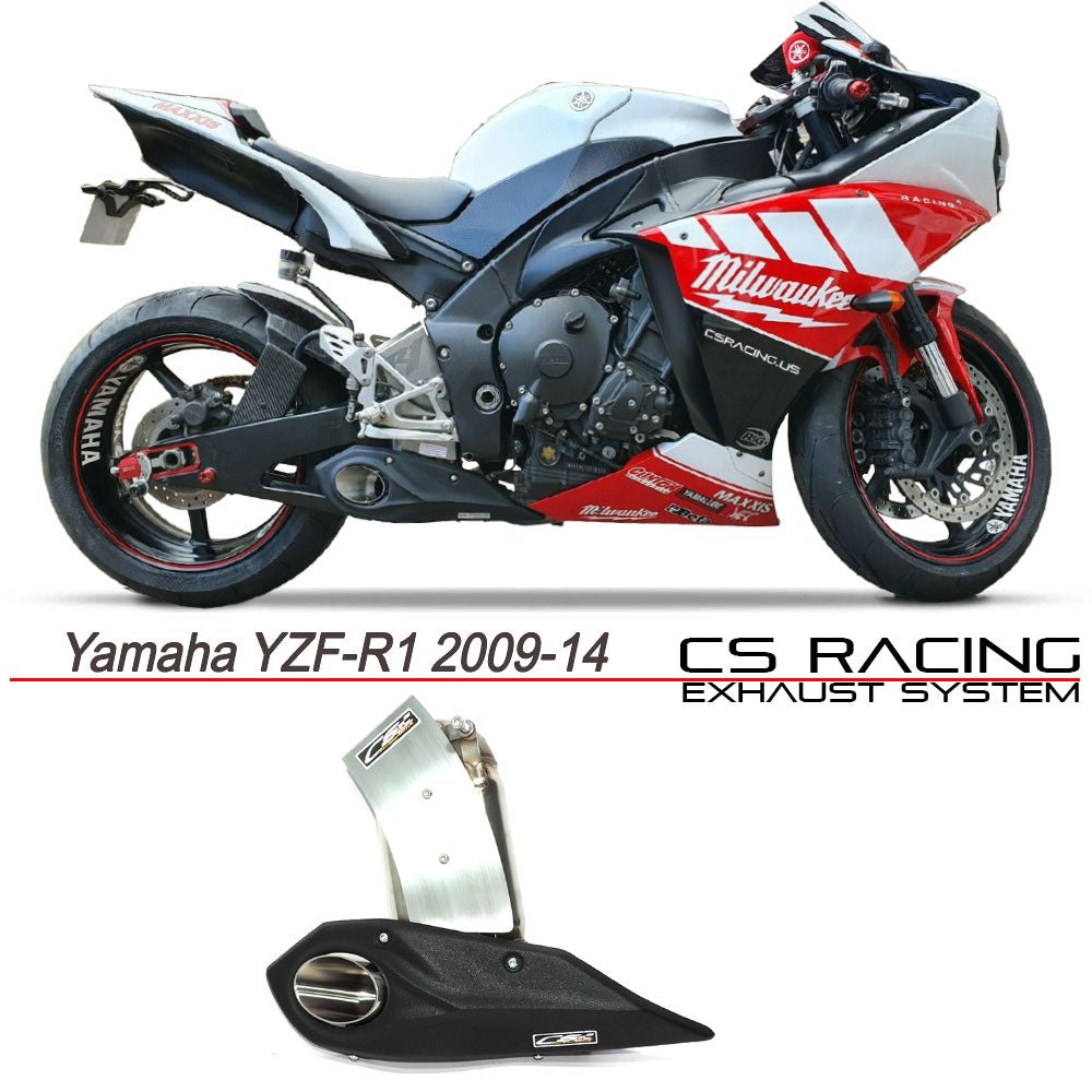 2009-14 Yamaha YZF-R1 CS Racing Slip-on Exhaust | Muffler + dB Killer - CS Racing Exhaust