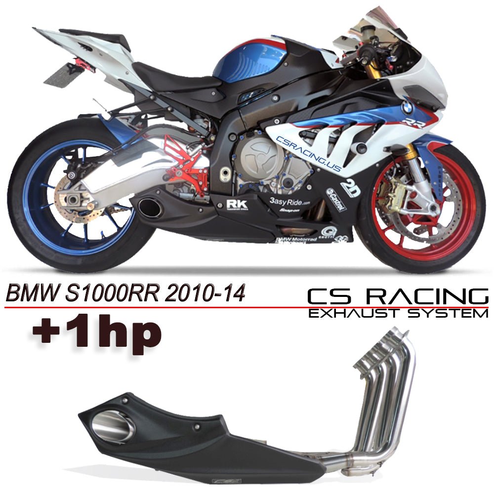 2010-14 BMW S1000RR CS Racing Full Exhaust | Muffler + Headers + dB Killer - CS Racing Exhaust