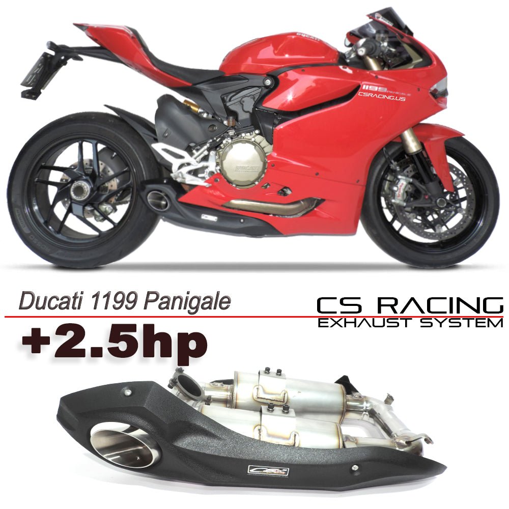 2012-15 Ducati 1199 Panigale CS Racing Slip-on Exhaust | Muffler + dB Killer (+2.5hp) - CS Racing Exhaust