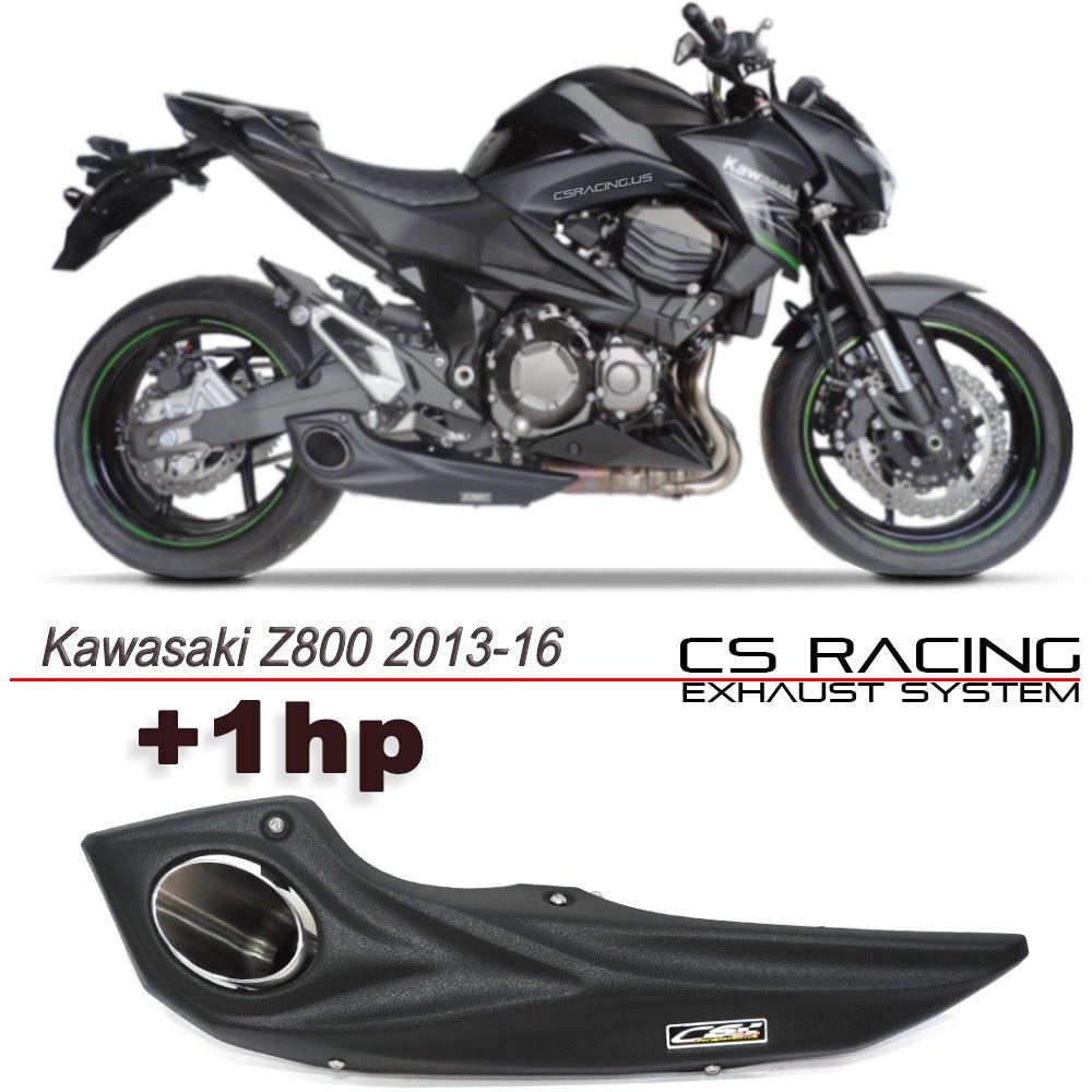 2013-16 Kawasaki Z800 CS Racing Slip-on Exhaust | Muffler + dB Killer (+1hp)