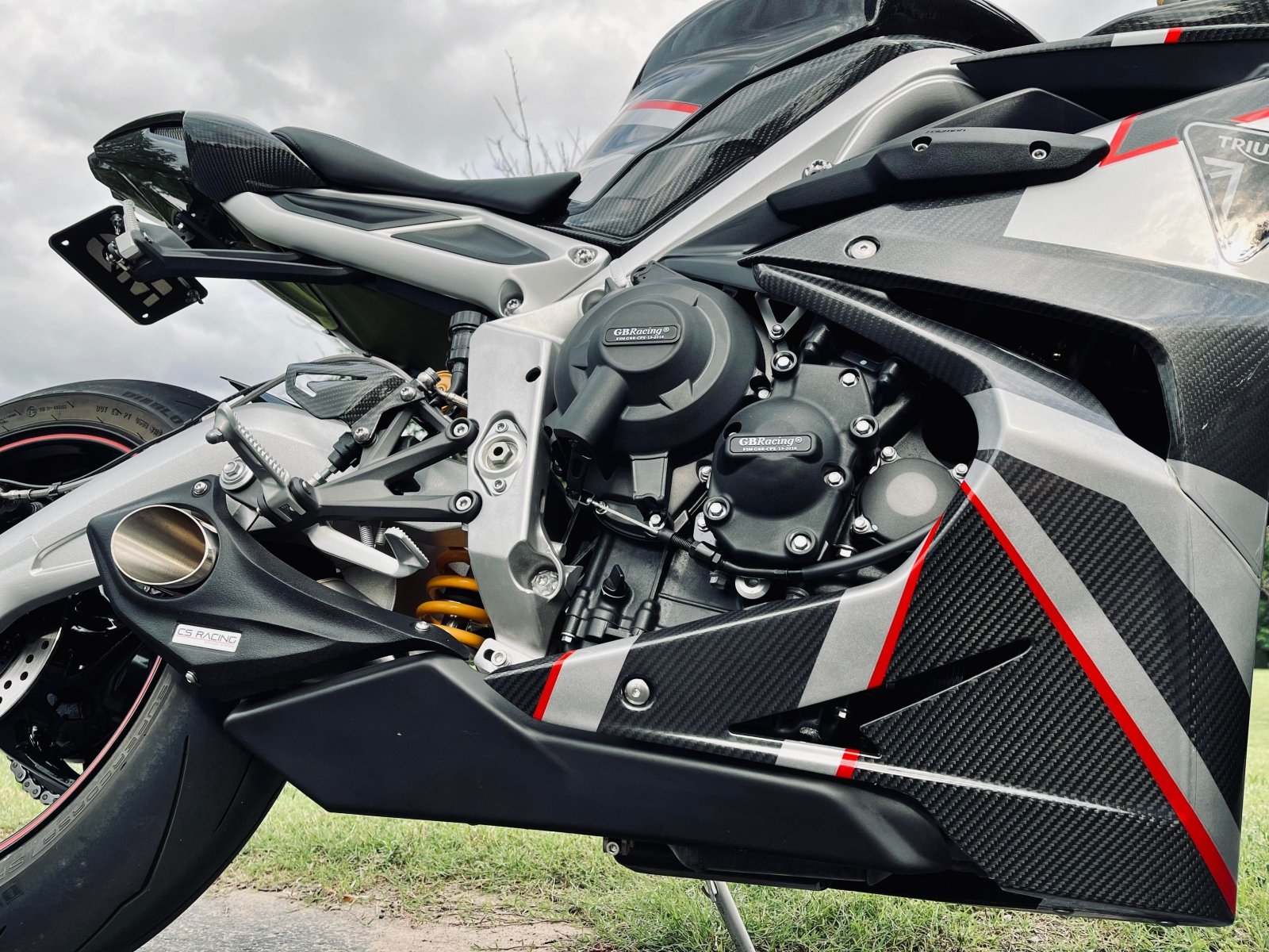2013-18 Triumph Daytona 675 R CS Racing Slip-on Exhaust | Muffler + dB Killer - CS Racing Exhaust