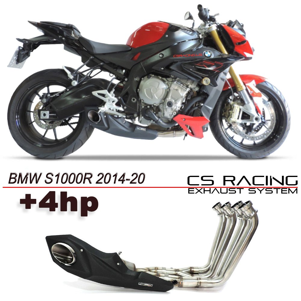 2014-20 BMW S1000R CS Racing Full Exhaust | Muffler + Headers + dB Killer (+4hp) - CS Racing Exhaust