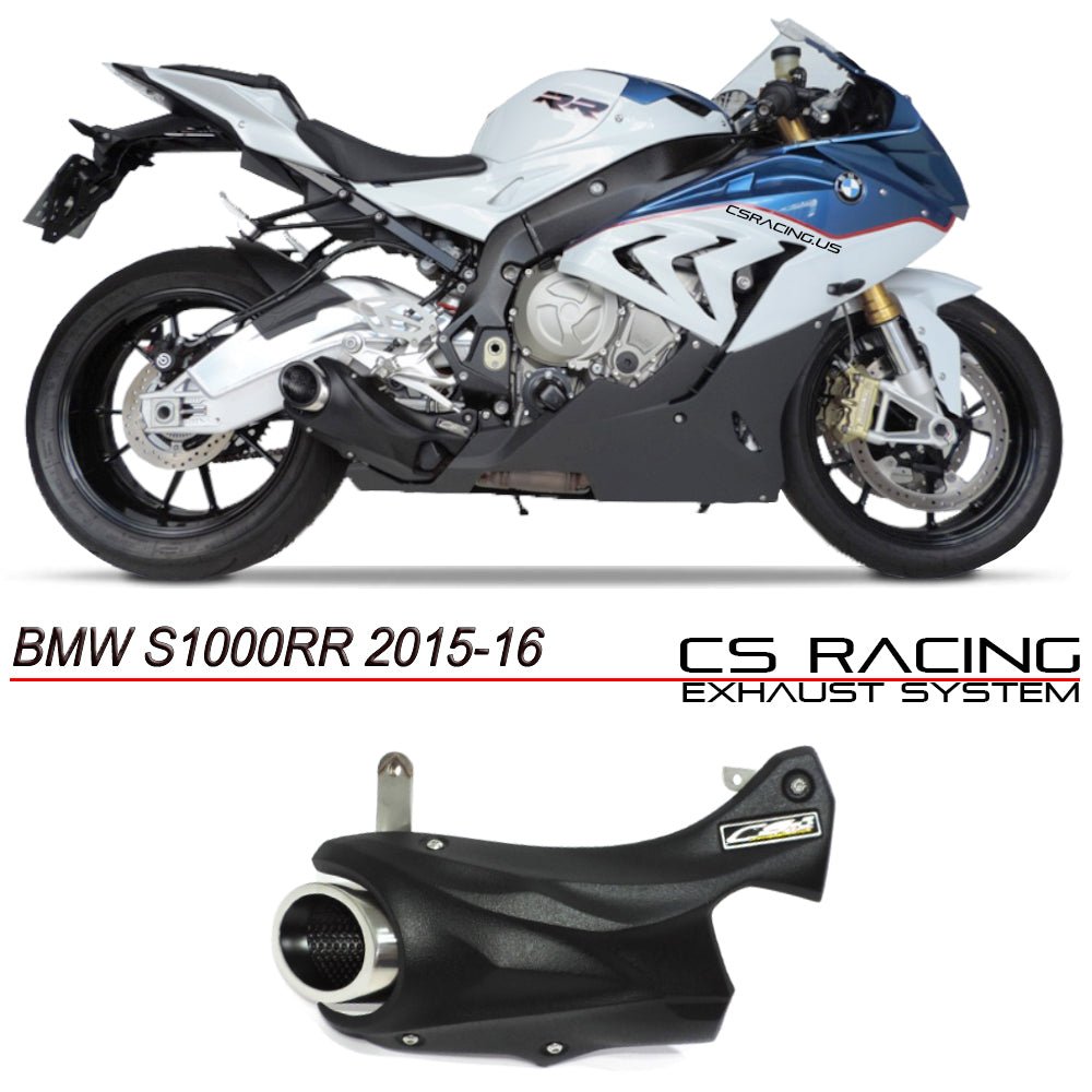 2015-16 BMW S1000RR CS Racing Slip-on Exhaust | Muffler Tip - CS Racing Exhaust