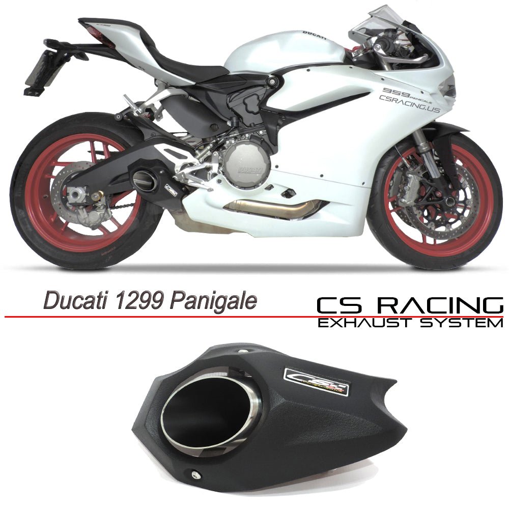 2015-20 Ducati 1299 Panigale CS Racing Slip-on Exhaust Tip + dB Killer - CS Racing Exhaust