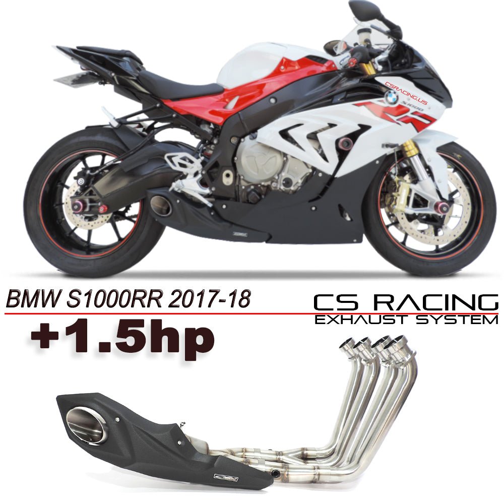 2017-18 BMW S1000RR CS Racing Full Exhaust | Muffler + Headers + dB Killer (+1.5hp) - CS Racing Exhaust