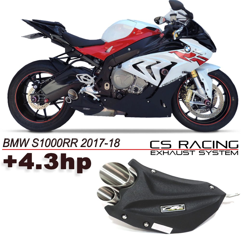 2017-18 BMW S1000RR CS Racing Slip-on Exhaust | Muffler Tip (+4.3hp) - CS Racing Exhaust