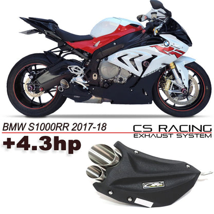 2017-18 BMW S1000RR CS Racing Slip-on Exhaust | Muffler Tip (+4.3hp) - CS Racing Exhaust