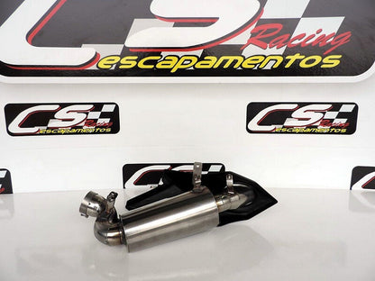 2011-15 Kawasaki Ninja ZX-10R CS Racing Slip-on De-cat Exhaust | Muffler + dB Killer (+1.3hp) - CS Racing Exhaust