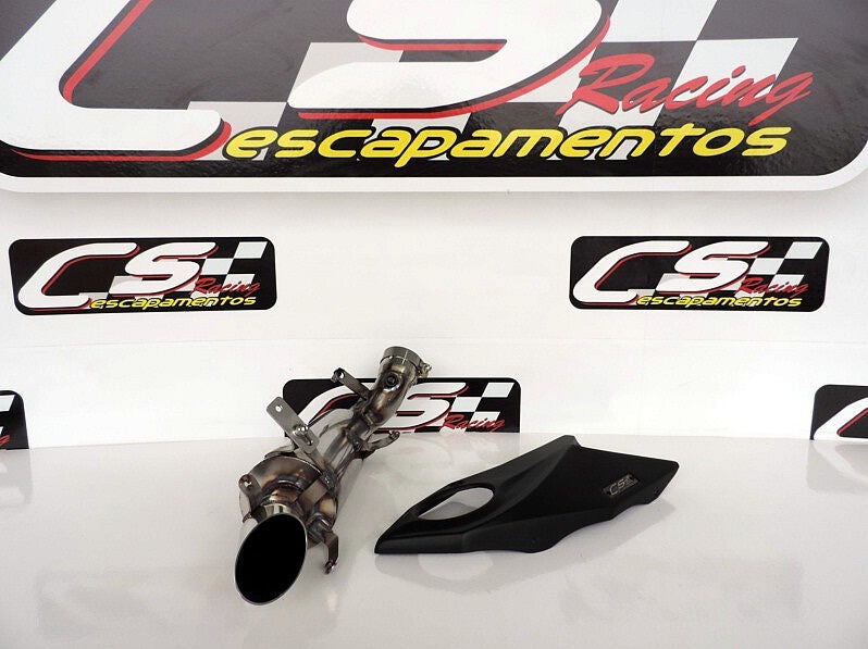 2011-15 Kawasaki Ninja ZX-10R CS Racing Slip-on De-cat Exhaust | Muffler + dB Killer (+1.3hp) - CS Racing Exhaust