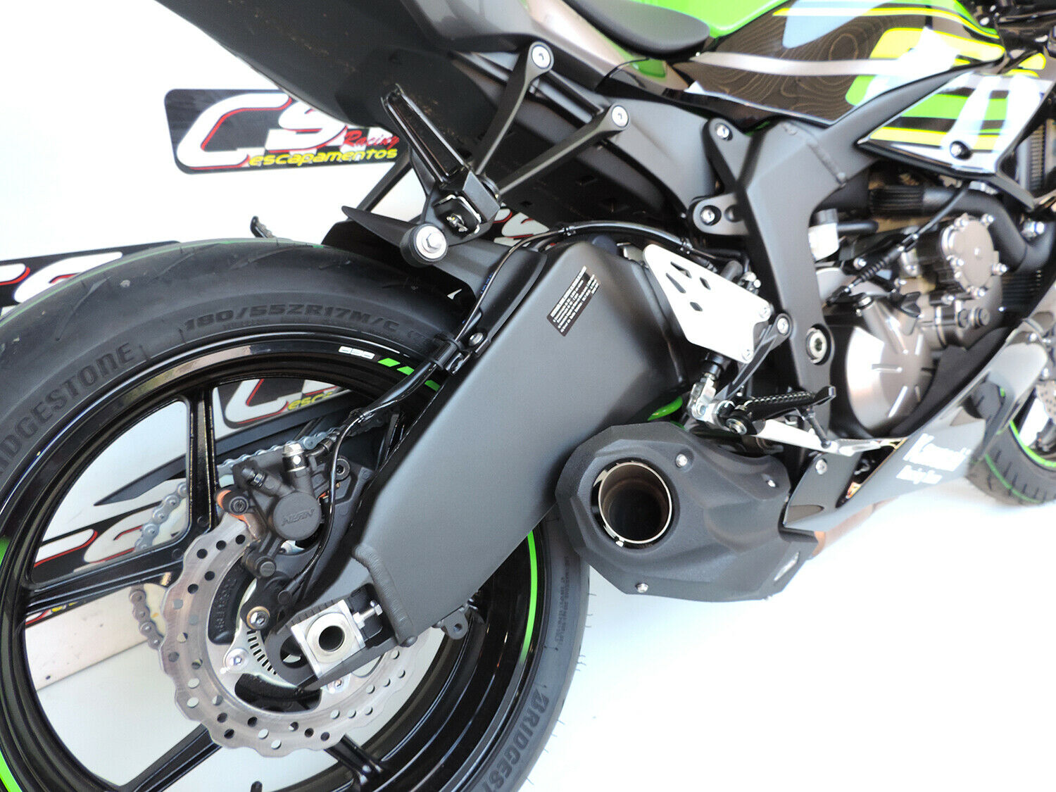 2019-23 Kawasaki Ninja ZX-6R 636 CS Racing Slip-on Exhaust | Muffler + dB Killer (+3.7hp) - CS Racing Exhaust