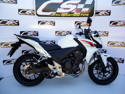 2013-15 Honda CB500F / CBR500R CS Racing Full Exhaust | Muffler + Headers + dB Killer - CS Racing Exhaust