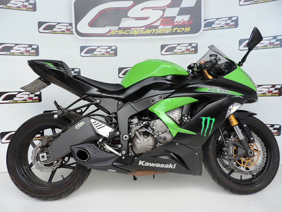 2013-18 Kawasaki Ninja ZX-6R 636 CS Racing Slip-on Exhaust | Muffler + dB Killer (+1.2hp) - CS Racing Exhaust