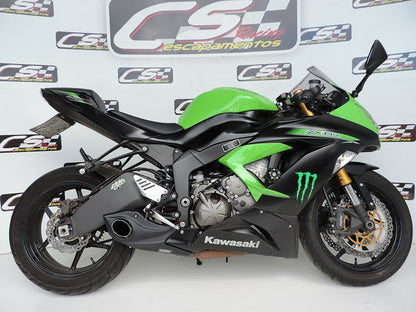 2013-18 Kawasaki Ninja ZX-6R 636 CS Racing Slip-on Exhaust | Muffler + dB Killer (+1.2hp) - CS Racing Exhaust
