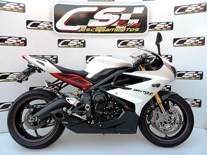 2013-18 Triumph Daytona 675 R CS Racing Slip-on Exhaust | Muffler + dB Killer - CS Racing Exhaust