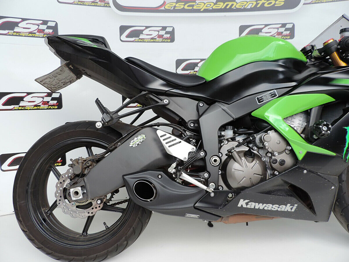 2013-18 Kawasaki Ninja ZX-6R 636 CS Racing Slip-on Exhaust | Muffler + dB Killer (+1.2hp) - CS Racing Exhaust