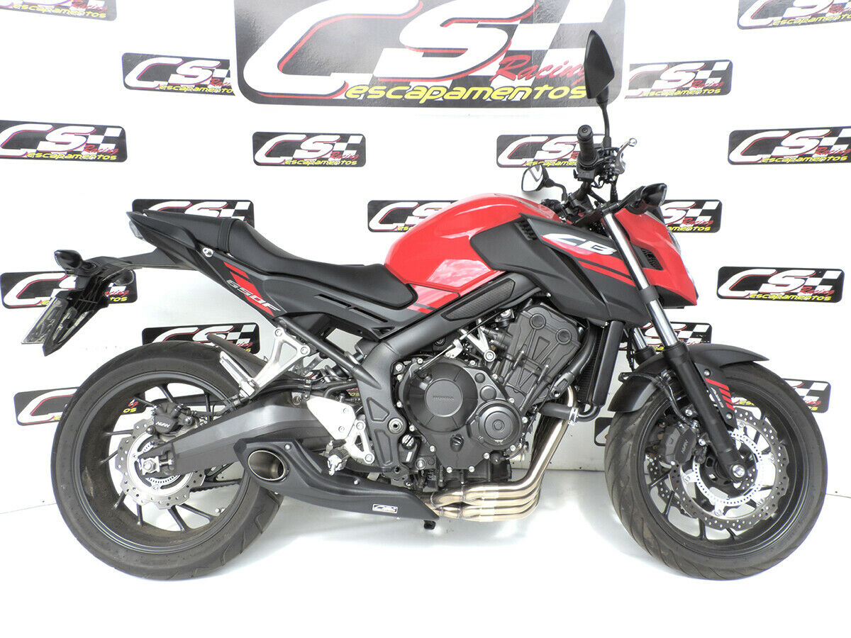 2014-19 Honda CB650F CS Racing Full Exhaust | Muffler + Headers + dB Killer (+3.8hp) - CS Racing Exhaust