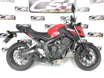 2014-19 Honda CB650F CS Racing Full Exhaust | Muffler + Headers + dB Killer (+3.8hp) - CS Racing Exhaust