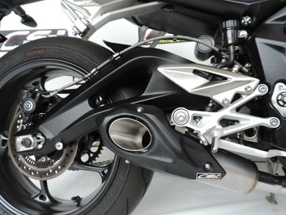 2017-22 Triumph Street Triple 765 R / RS / S CS Racing Slip-on Exhaust | Muffler + dB Killer - CS Racing Exhaust