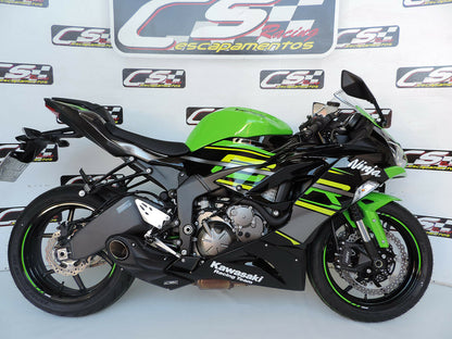 2019-23 Kawasaki Ninja ZX-6R 636 CS Racing Slip-on Exhaust | Muffler + dB Killer (+3.7hp) - CS Racing Exhaust