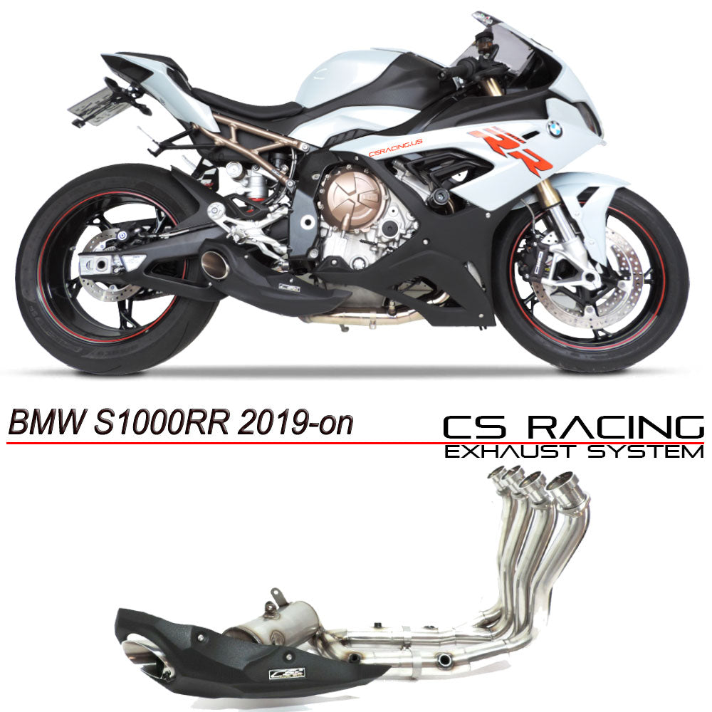 2019-24 BMW S1000RR CS Racing Full Exhaust | Muffler + Headers + dB Killer - CS Racing Exhaust