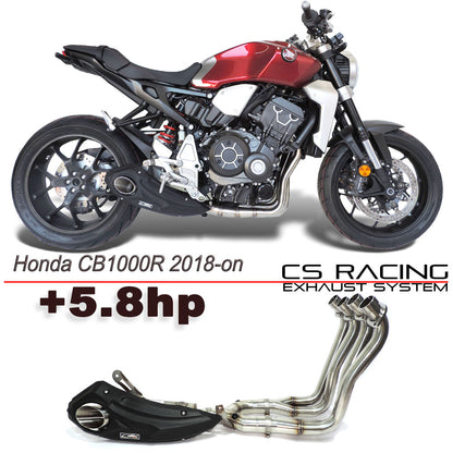 2018-24 Honda CB1000R CS Racing Full Exhaust | Muffler + Headers + dB Killer (+5.8hp) - CS Racing Exhaust