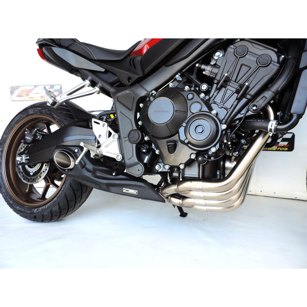 2019-24 Honda CB650R CS Racing Full Exhaust | Muffler + Headers + dB Killer (+4.7hp) - CS Racing Exhaust