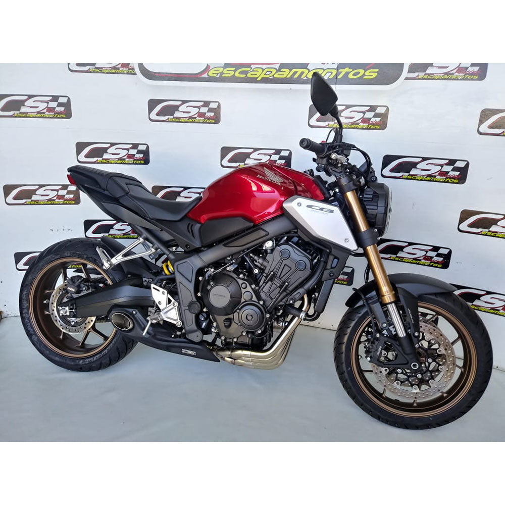 2019-24 Honda CB650R CS Racing Full Exhaust | Muffler + Headers + dB Killer (+4.7hp) - CS Racing Exhaust