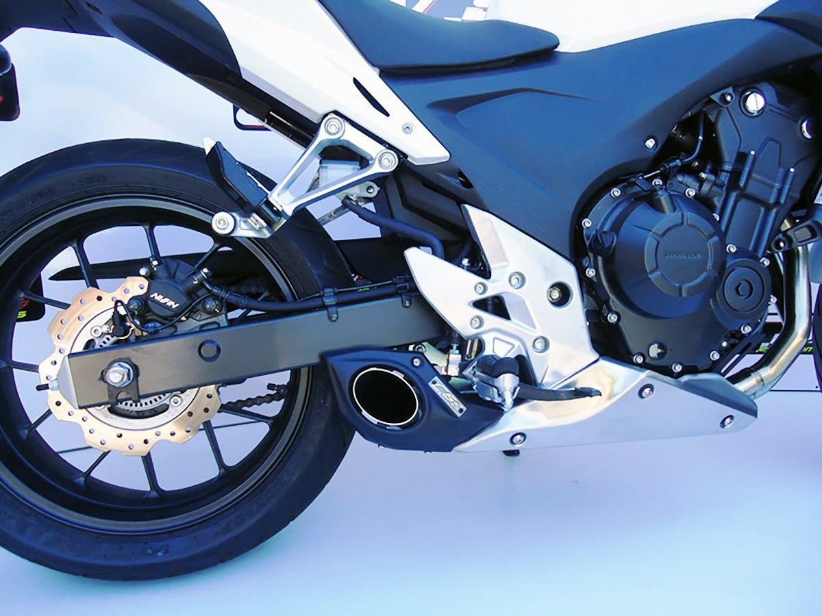 2013-15 Honda CB500F / CBR500R CS Racing Full Exhaust | Muffler + Headers + dB Killer - CS Racing Exhaust