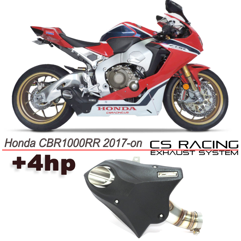 2017-24 Honda CBR1000RR SP CS Racing Slip-on Exhaust | Muffler + dB Killer (+4hp) - CS Racing Exhaust