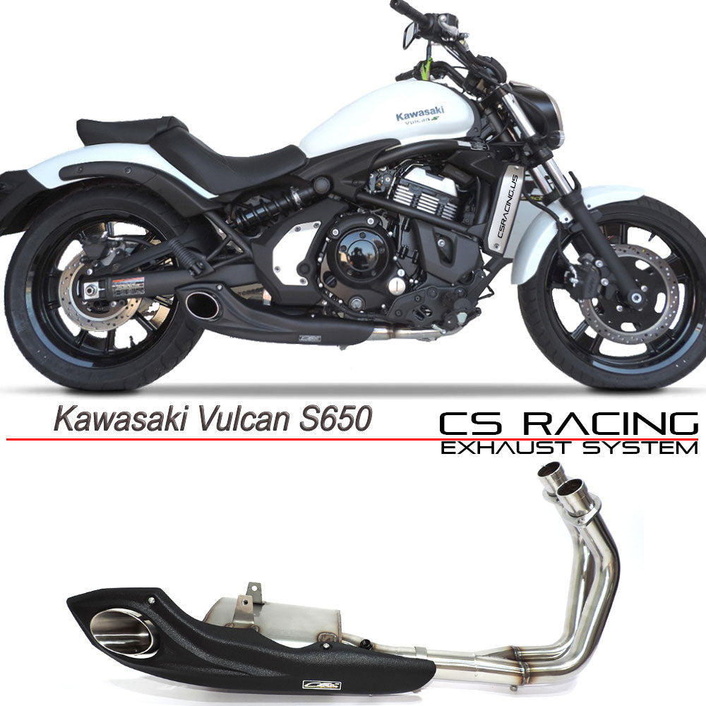 2015-24 Kawasaki Vulcan S 650 CS Racing Full Exhaust | Muffler + Headers + dB Killer
