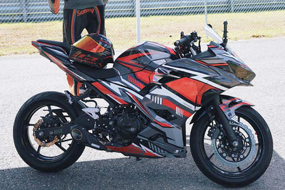 2018-23 Kawasaki Z400 / Ninja 400 CS Racing Slip-on Exhaust | Muffler + dB Killer (mods required) - CS Racing Exhaust