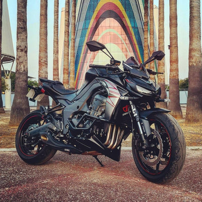 2010-up Kawasaki Z1000 / ZX1000 / 2010-19 Ninja 1000SX CS Racing Full Exhaust | Muffler + Headers + dB Killer (+5.5hp) - CS Racing Exhaust