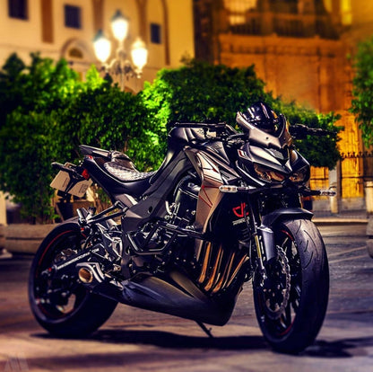 2010-up Kawasaki Z1000 / ZX1000 / 2010-19 Ninja 1000SX CS Racing Full Exhaust | Muffler + Headers + dB Killer (+5.5hp) - CS Racing Exhaust
