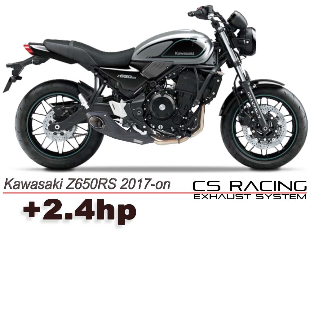 2022-up Kawasaki Z650RS CS Racing Full Exhaust | Muffler + Headers + dB Killer (+2.4hp) - CS Racing Exhaust