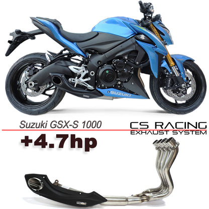 2015-20 Suzuki GSX-S 1000 CS Racing Full Exhaust | Muffler + Headers + dB Killer (+4.7hp) - CS Racing Exhaust