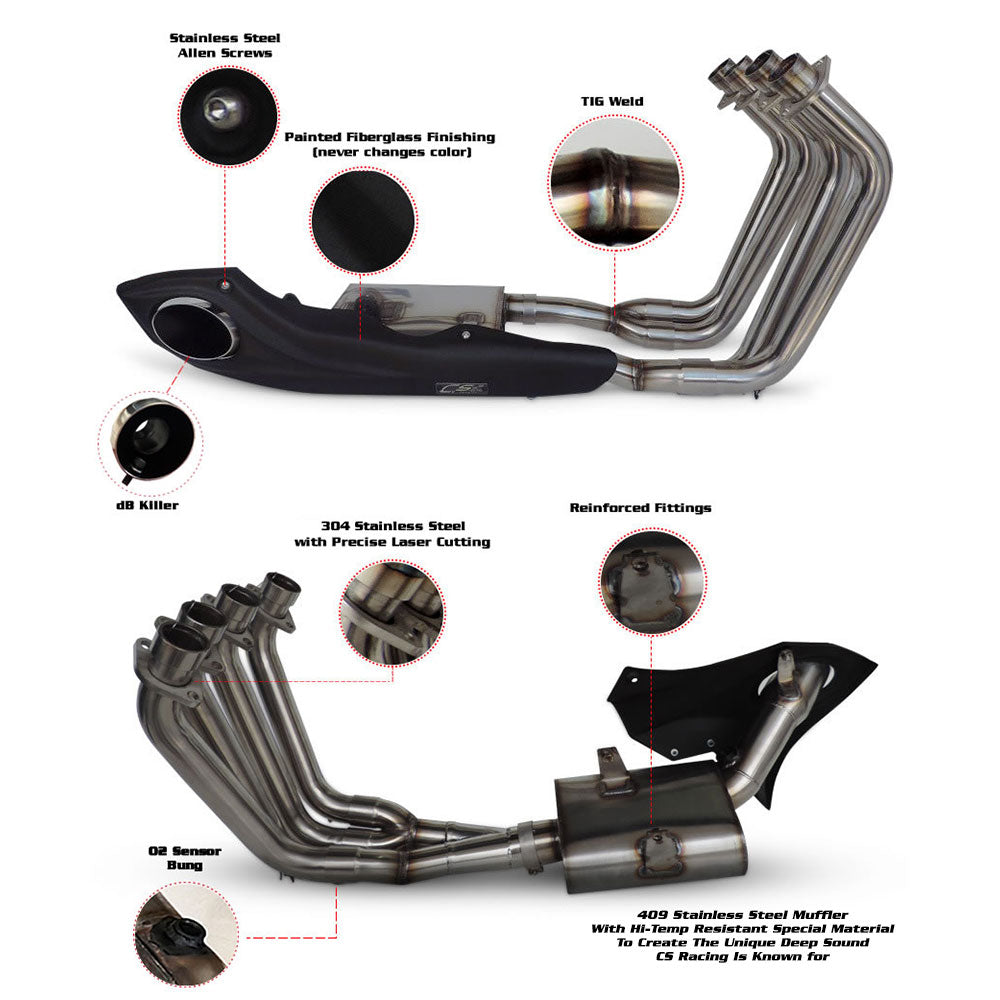 Slip On For Honda Hornet 600 Exhaust Mid Pipe 50.8 mm CB600F