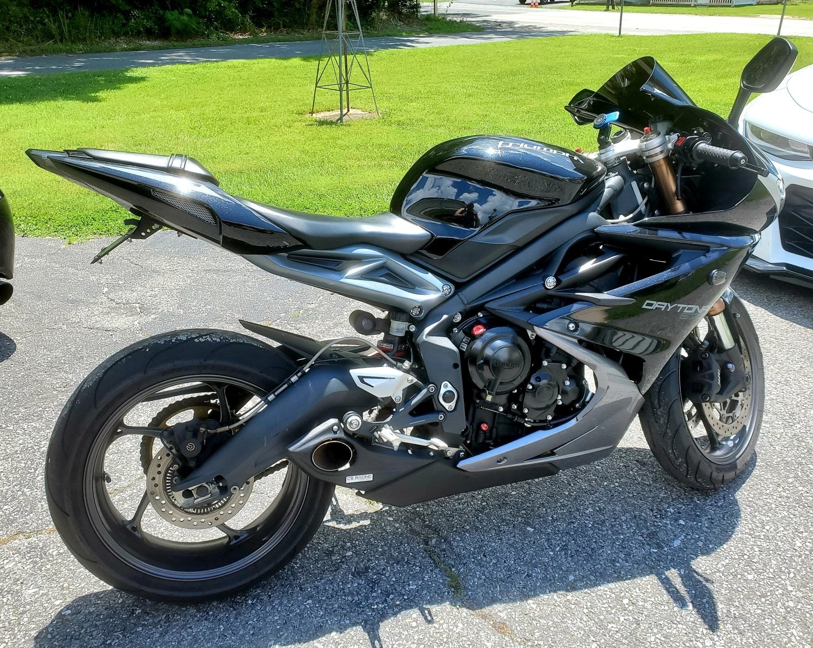 2013-18 Triumph Daytona 675 R CS Racing Slip-on Exhaust | Muffler + dB Killer - CS Racing Exhaust