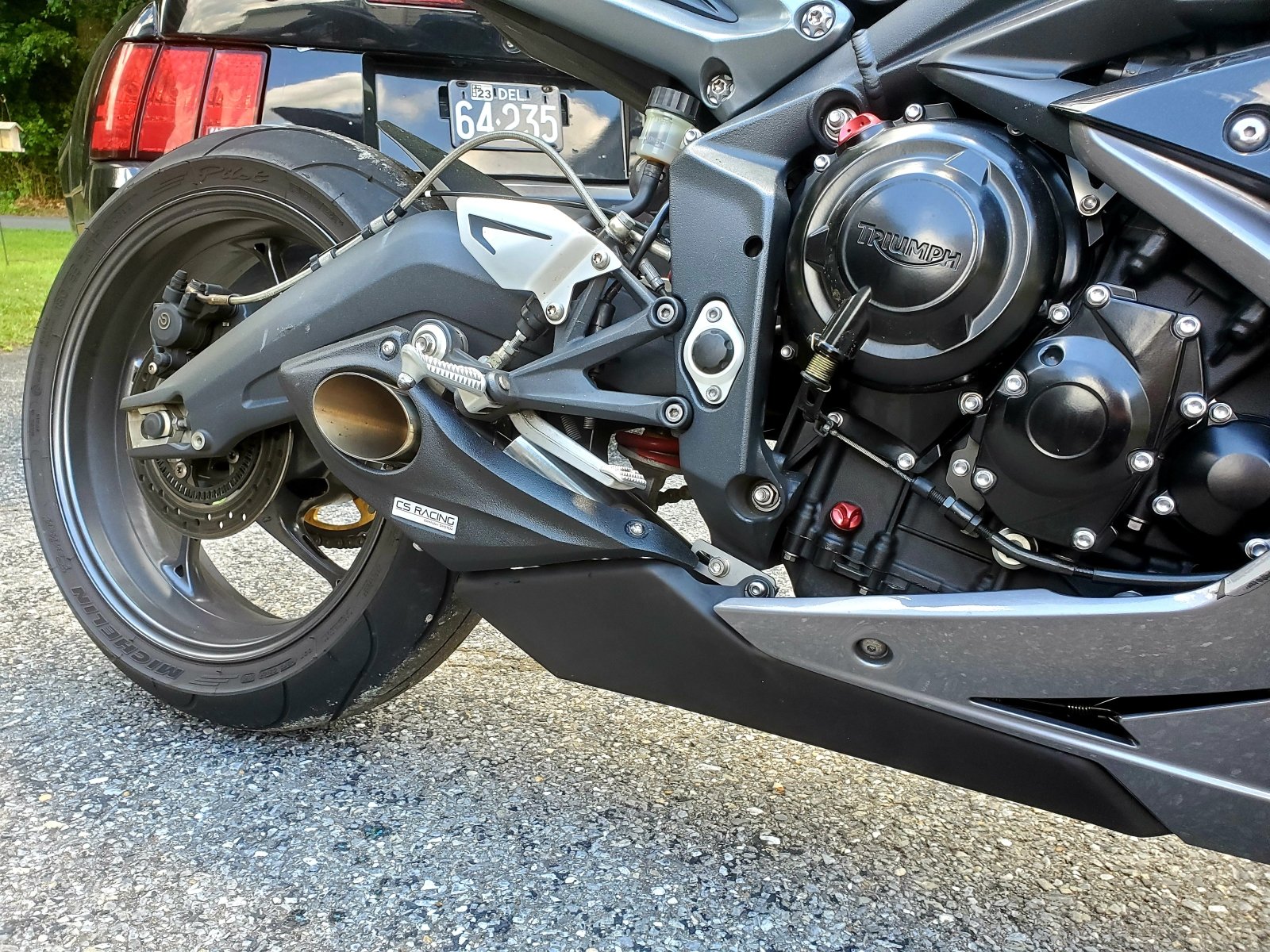2013-18 Triumph Daytona 675 R CS Racing Slip-on Exhaust | Muffler + dB Killer - CS Racing Exhaust