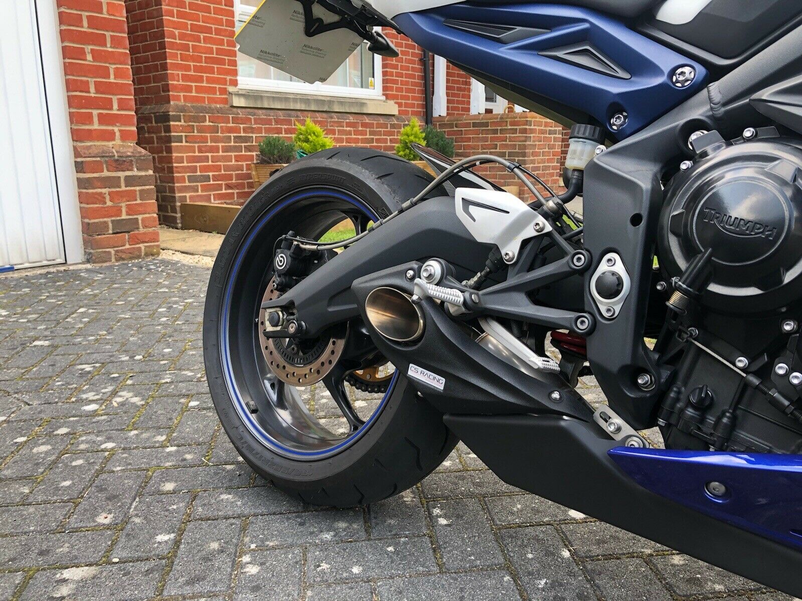 2013-18 Triumph Daytona 675 R CS Racing Slip-on Exhaust | Muffler + dB Killer - CS Racing Exhaust