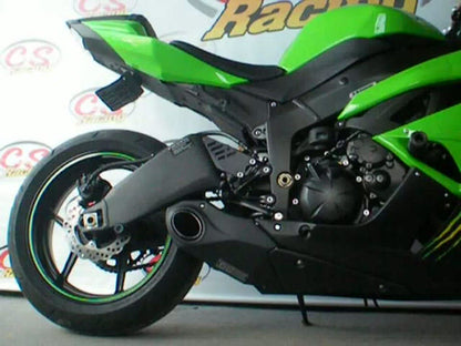 2009-12 Kawasaki Ninja ZX-6R CS Racing Slip-on Exhaust | Muffler + dB Killer (+1.2hp)