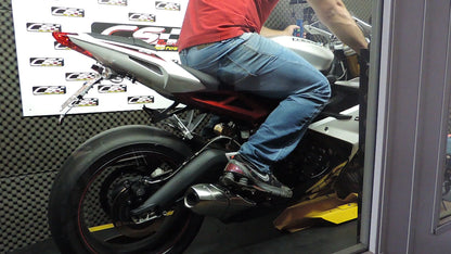 Scarico Slip-on Racing CS per Triumph Daytona 675 R 2013-18 | Silenziatore + dB Killer 
