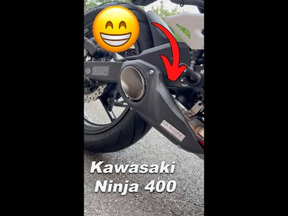 2018-23 Kawasaki Z400 / Ninja 400 CS Racing Slip-on Exhaust | Muffler + dB Killer (mods required)