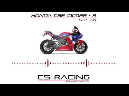 Discontinued - 2021-on Honda CBR1000RR-R FIREBLADE SP CS Racing Slip-on Exhaust | Muffler + dB Killer